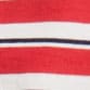 Relaxed premium-weight cropped T-shirt LOGAN STRIPE RED IVORY
