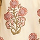 Camp-collar button-up shirt in blooming lilac block print YELLOW MULTI