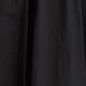 Plunge smocked-waist dress in cotton poplin BLACK